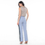 Imagem do CALÇA FEMININA ALFAIATARIA COM RECORTES AZUL CLARO