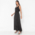 SAIA LONGA FLUÍDA DE CETIM PRETO - LOJA MUSTBRIE - Alfaiataria Feminina | Compre Online 