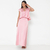 SAIA LONGA FLUÍDA DE CETIM ROSA CLARO - LOJA MUSTBRIE - Alfaiataria Feminina | Compre Online 