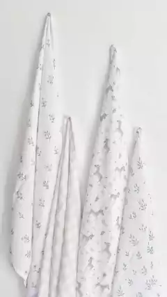 Manta de muselina baby cotton flores