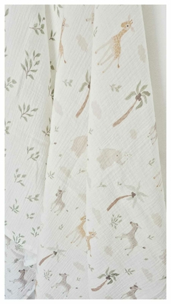 Manta de muselina baby cotton safari - tienda online