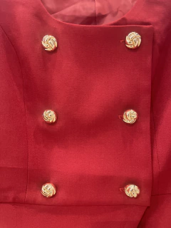 Conjunto sastre botón dorado en internet