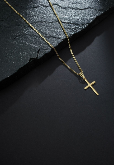 Corrente Grumet Simples 2mm + Pingente (Cruz 16 de Brinde!) - comprar online