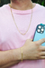 Conjunto: Corrente Cadeado & Pulseira + Pingente (Plaquinha com Cruz Vazada Pequena de Brinde!) - loja online