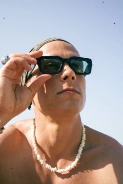 CADILLAC SUN 2.0 - BLACK SHINE + GREEN POLARIZED - tienda online