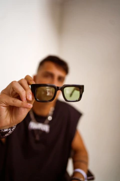 CADILLAC SUN 2.0 - BLACK SHINE + GREEN POLARIZED - comprar online