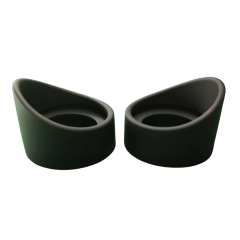 Par Borracha Ocular Curva Microscopio Binocular Trinocular 35mm