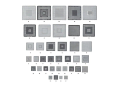 Kit De Stencil Para Reballing E Bga Stencil 37 Peças cellmaster