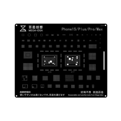 Stencil Mega idea Black iPhone 15 a 15 Pro Max