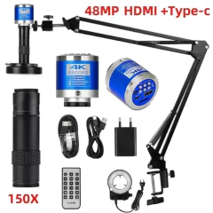 Microscopio Articulado Completo com Camera 4K