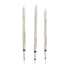 Kit de 3 Pontas de Ferro de Solda Magma para Sugon C245 Reta Curva Faca