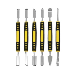 Kit Espátulas Cabo Emborrachado Wylie TE-666