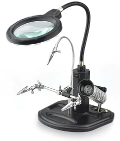 Suporte de Placa com Lupa e Ferro De Solda TE-802 Cellmaster