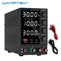 Fonte de Alimentação Wanptek DPS3010U 30V 10A bivolt Preta