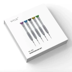 Kit de 5 Chaves de Precisão Profissional Lux de Aço WL-832 Wylie