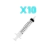 Kit Seringa 10 ml Sem Agulha 10 Unidades Cellmaster
