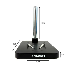 Base para Microscópio 37045A+ Preta Com Haste e Adaptador