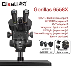 Microscópio trinocular Qianli Gorillas 6558S - comprar online