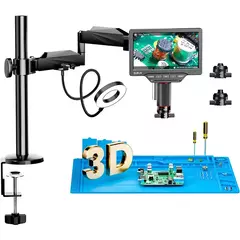 Microscopio Digital 3D Tela 7 Polegadas Zoom 2000x - comprar online