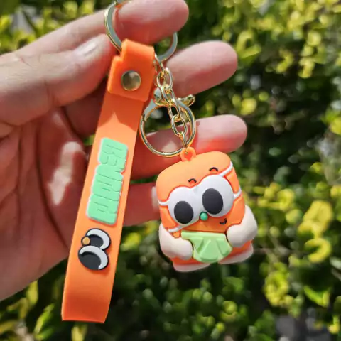 LLAVERO CON CORREA. SALMÓN (P)