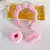 VINCHA BURBUJA SKINCARE CON MUÑEQUERAS X2. ROSA