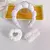 VINCHA BURBUJA SKINCARE CON MUÑEQUERAS X2. BLANCA
