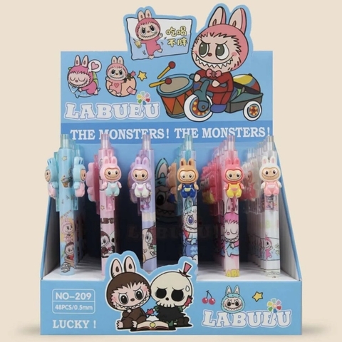 BOLÍGRAFO RETRACTIL LABUBU CON MUÑECO - comprar online