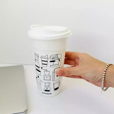 VASO DOBLE CAFE WATERMELON. CAFETERA - comprar online