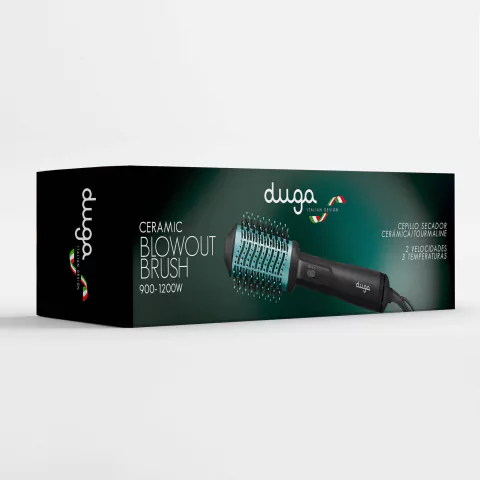 DUGA-Cepillo Secador Alisador Tourmaline / Ceramica D3146