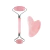 DUGA Set Rodillo Masajeador Facial + Gua Sha Quarzo Rosa D541 - comprar online