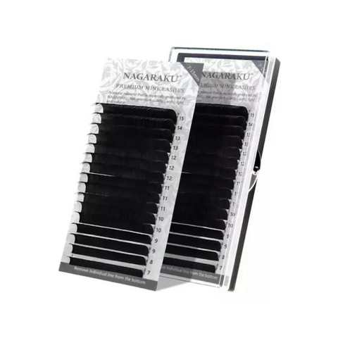 NAGARAKU - Extensiones de Pestañas Curvatura D 0.20 Mix