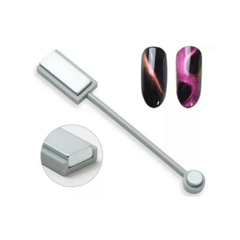 Imán Doble Para Esmalte Magnético Efecto Ojo De Gato