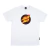 Camiseta Santa Cruz Flaming Dot Branca