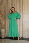 VESTIDO EM VISCOLINHO CORTE RETO