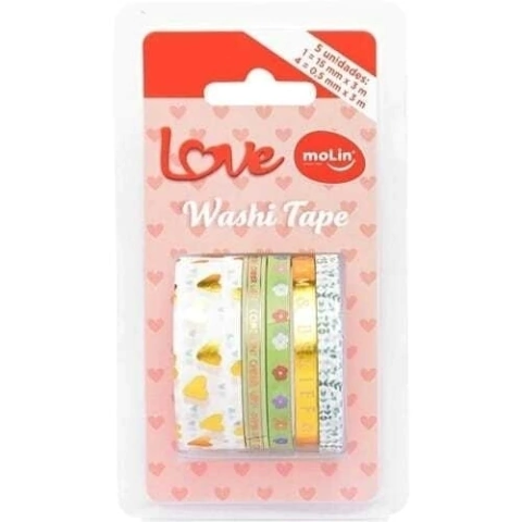 Washi tape molin love 2 coração
