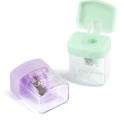 Apontador brw soul pastel c/ deposito(unidade)