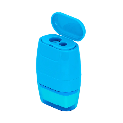 Apontador brw duplo c/ depósito + borracha