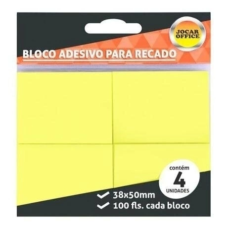 Bloco de anotação joccar office 38x50mm