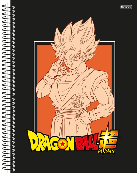 Caderno sd 1 matéria dragon ball 80fls