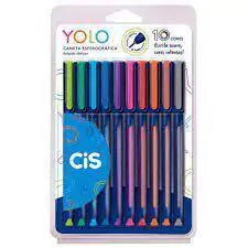 Caneta cis yolo kit c/10 cores