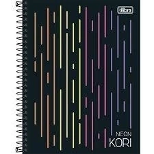 Caderno tilibra colegial neon kori 01 matéria