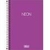 Caderno 1/4 tilibra neon roxo c/80 folhas