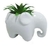 Enfeite decorativo interponte porcelana elefante com planta - comprar online