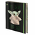 Fichário universitário com elástico baby yoda