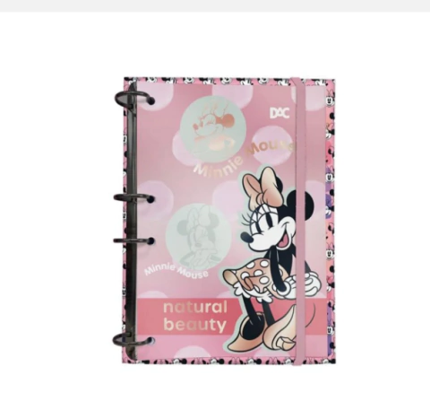 Mini caderno argolado dac minnie c/144 folhas