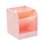 Organizador brw de mesa c/ 03 divisórias - rosa