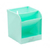 Organizador brw de mesa c/ 03 divisórias - verde