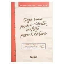 Refil para fichário nali pólen b5 colegial pautado 80g