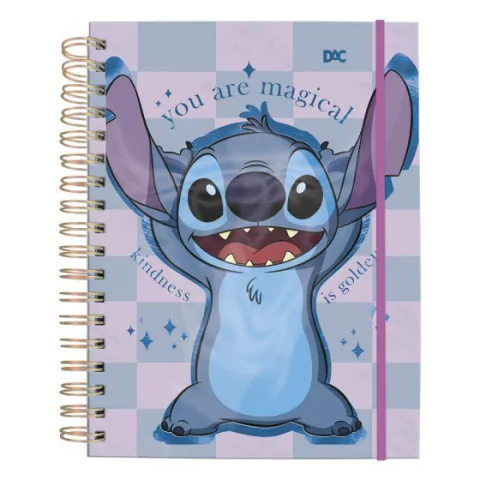 Caderno dac smart universitário stitch 10 divisórias c/80fls