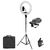 Ring Light LR-650 44cm c/ Suporte de Celular Tripé Microfone Mamen e Controle